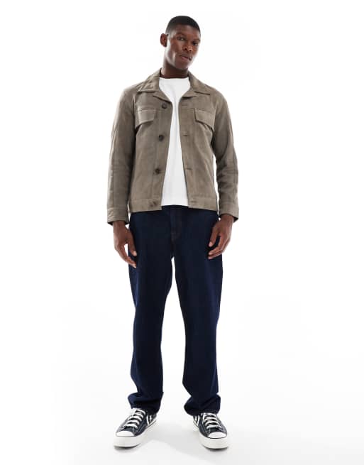 ONLY & SONS - Suède jack in taupe, 2 van 5