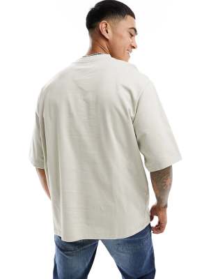 Only & Sons Super Oversize T-shirt In Neutral