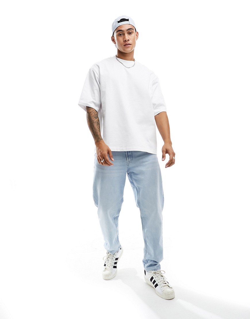 Only & Sons super oversize t-shirt in white