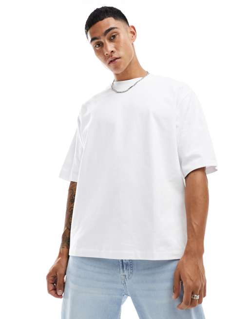 Only & Sons super oversize t-shirt in white, 3 of 4