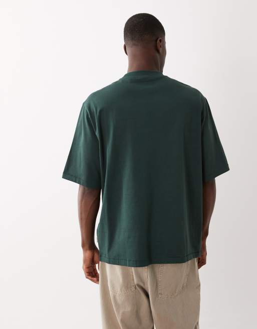 ONLY & SONS super oversized t-shirt in dark green, 3 of 5