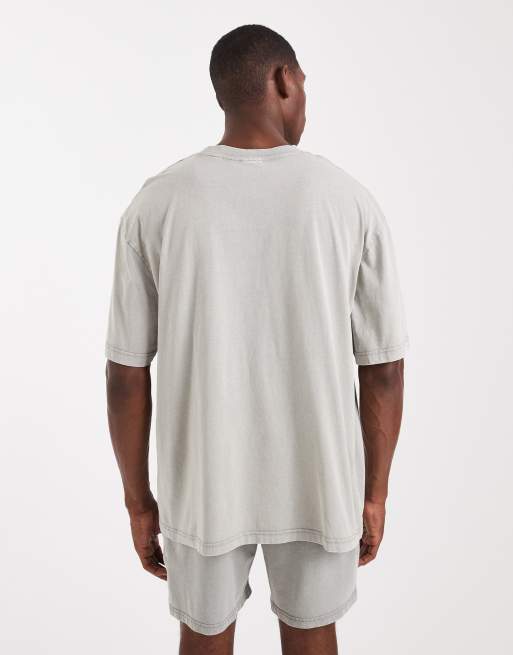 ONLY & SONS super oversized T-shirt in washed light gray - part of a set, 3 of 5