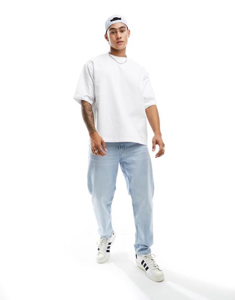 ASOS Extreme Oversized T-shirt In White Mesh for Men