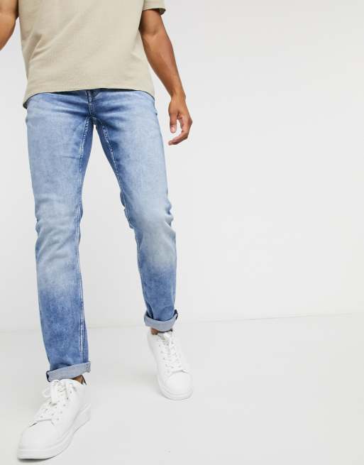 Only Sons super stretch jeans in slim fit vintage blue