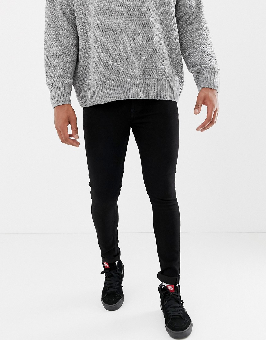 Only & Sons - Superskinny jeans in zwart