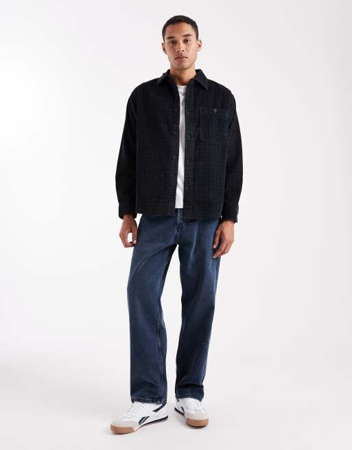 ONLY & SONS – Svart, rutig overshirt i manchester, 2 av 5