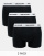 Only & Sons – Svart trunks med vit logga på midjebandet, 3-pack - view 1