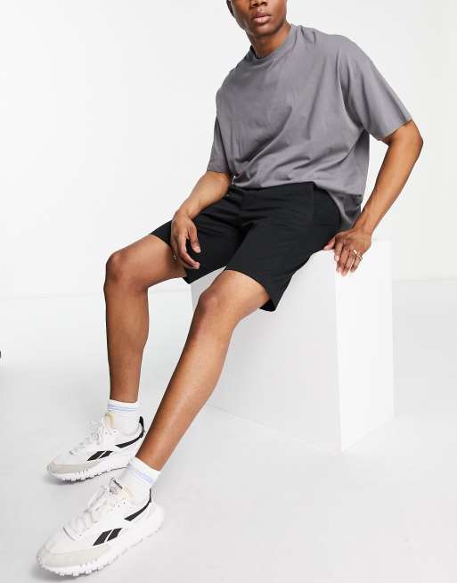 Only & Sons – Svarta chinosshorts med smal passform, 3 av 4