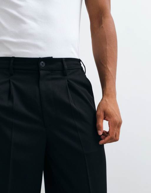 Only & Sons – Svarta, figursydda byxor med ledig passform, 4 av 5