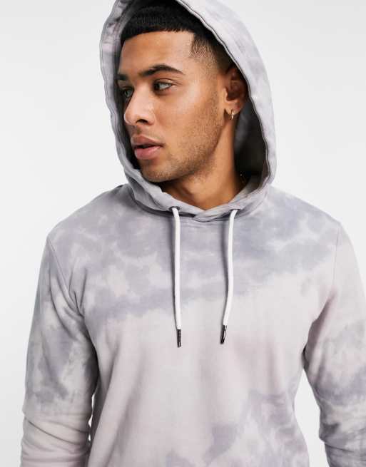 Only & Sons - Sweat à capuche effet tie-dye - Bleu
