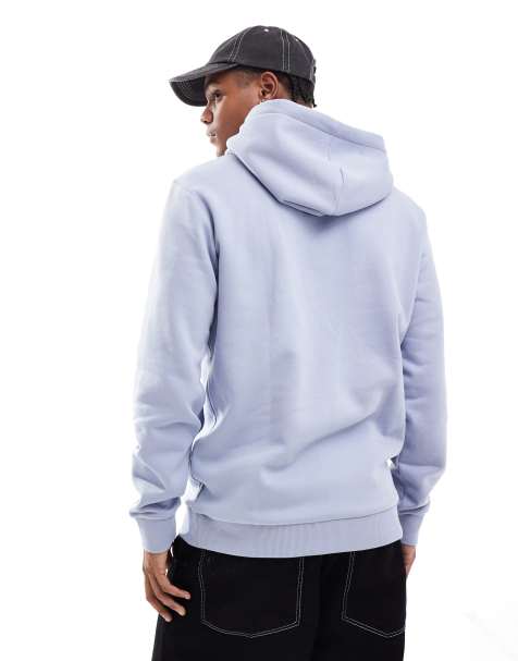 ONLY & SONS sweat à capuche slim bleu clair - view 1