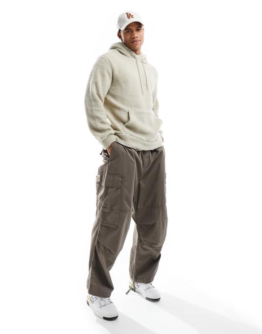 Only & Sons - Sweat en imitation peau de mouton duveteuse - Beige, 3 de 4