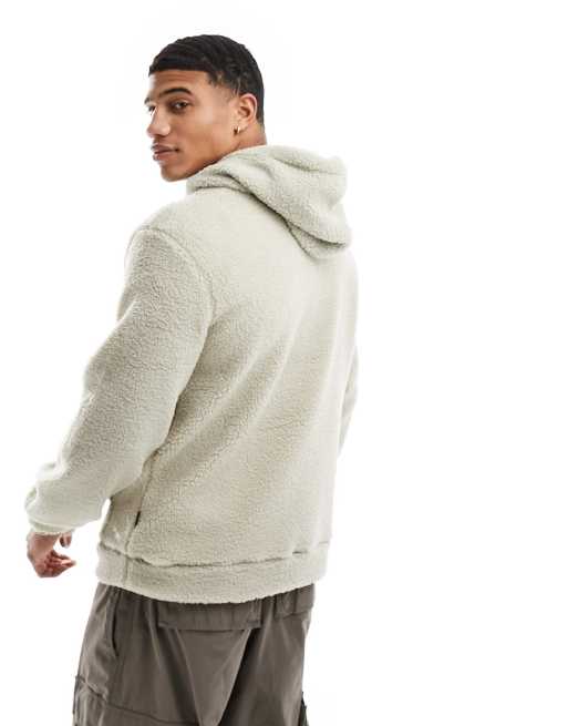 Only & Sons - Sweat en imitation peau de mouton duveteuse - Beige, 4 de 4