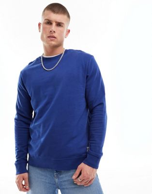 Only & Sons oversized crew neck sweat in blue - ASOS Price Checker