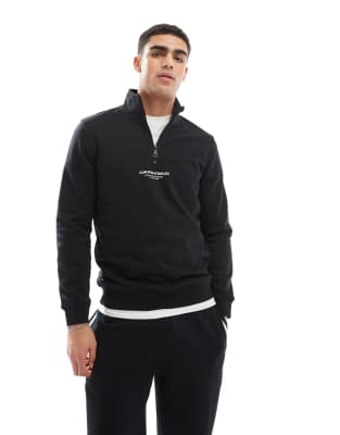 ONLY & SONS - Sweat-shirt élégant à col montant zippé - Noir - view 1