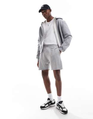 sweat shorts in light gray