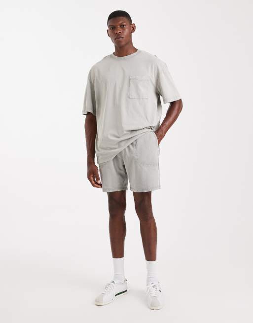 ONLY & SONS sweat shorts in washed light gray - part of a set, 2 of 5