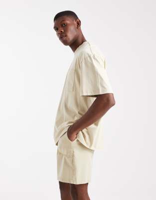 Only & Sons Sweat Shorts In Neutral