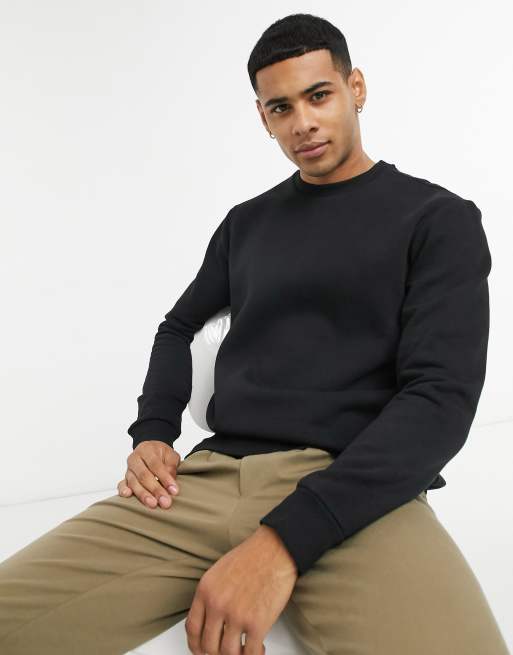 Only & Sons sweatshirt in black | ASOS