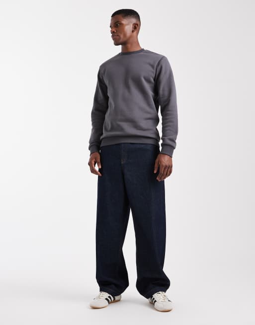 ONLY & SONS – Sweatshirt in Dunkelgrau mit Rundhalsausschnitt, 2 von 5