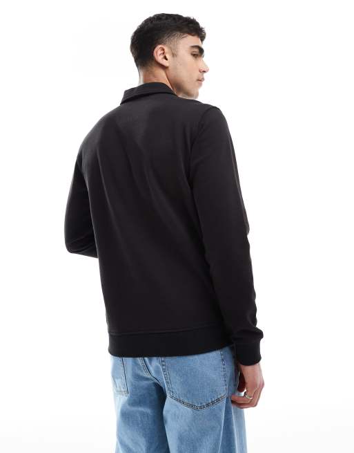 ONLY & SONS – Sweatshirt in Schwarz mit kurzem Reißverschluss, 2 von 4