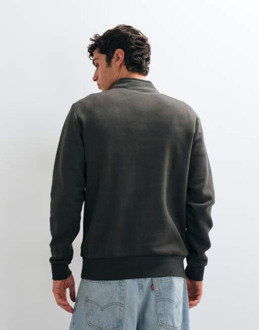 ONLY & SONS sweatshirt med halv lynlås, del af sæt i mørkegrå, 4 af 5