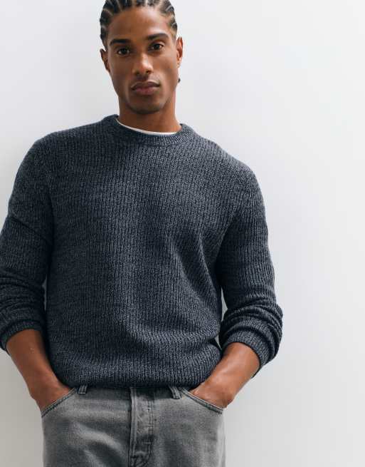 ONLY & SONS sweter z okrągłym dekoltem, niebieski vintage, 1 z 5