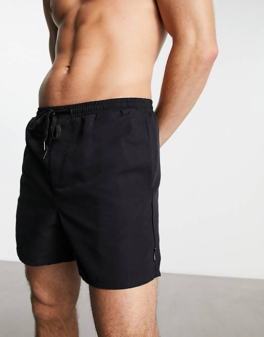 Only & Sons Swim Shorts In Black | ASOS