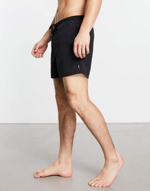 ONLY & SONS swim shorts in black, 4 of 4