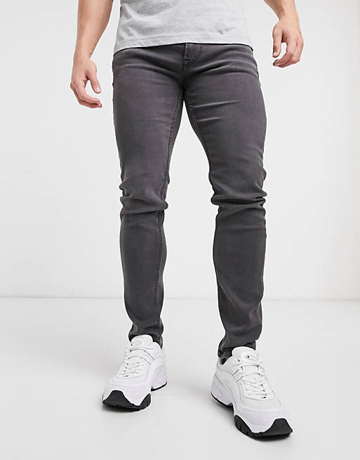 Only & Sons – Szare, męskie jeansy o obcisłym kroju