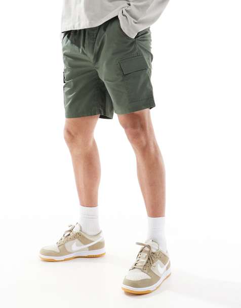 ONLY & SONS cargo shorts in dark khaki