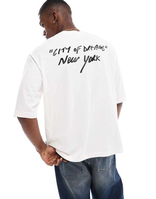 ONLY & SONS - T-shirt color pietra slavato con stampa 