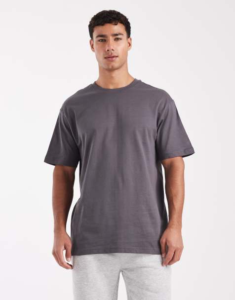 ONLY & SONS - T-shirt comoda grigio scuro - view 1