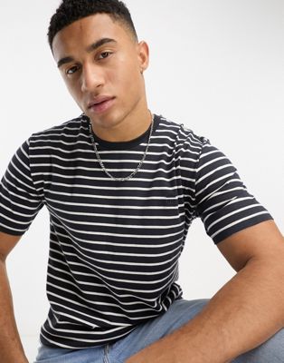 Only & Sons t-shirt in navy stripe