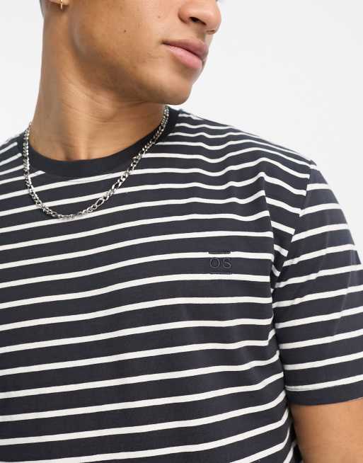 Only & Sons t-shirt in navy stripe | ASOS