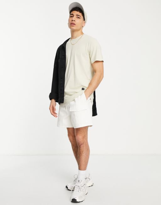 Only & Sons - T-shirt long à ourlet arrondi - Beige, 4 de 4