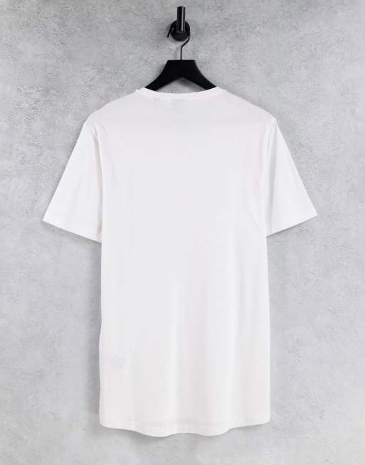 Only & Sons - T-shirt long à ourlet arrondi - Blanc, 2 de 4