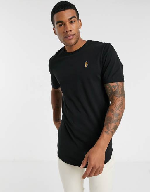Only & Sons - T-shirt lunga ricamata
