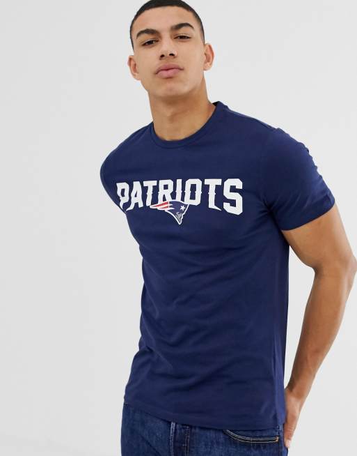 Only & Sons - T-shirt met NFL patriots-print in marineblauw