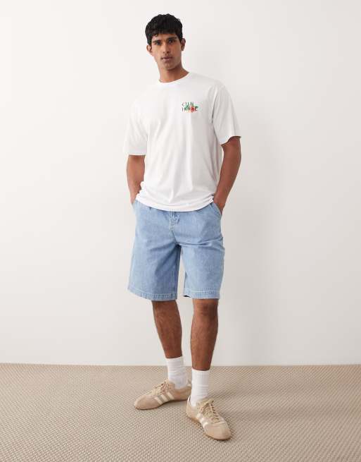 Only & Sons - T-shirt oversize à imprimé fleur au dos - Blanc, 2 de 5