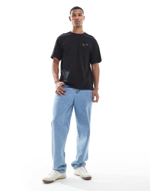 ONLY & SONS - T-shirt oversize à imprimé papillon au dos - Noir