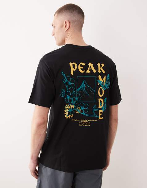 ONLY & SONS - T-shirt oversize avec imprimé montagne au dos - Noir - view 1