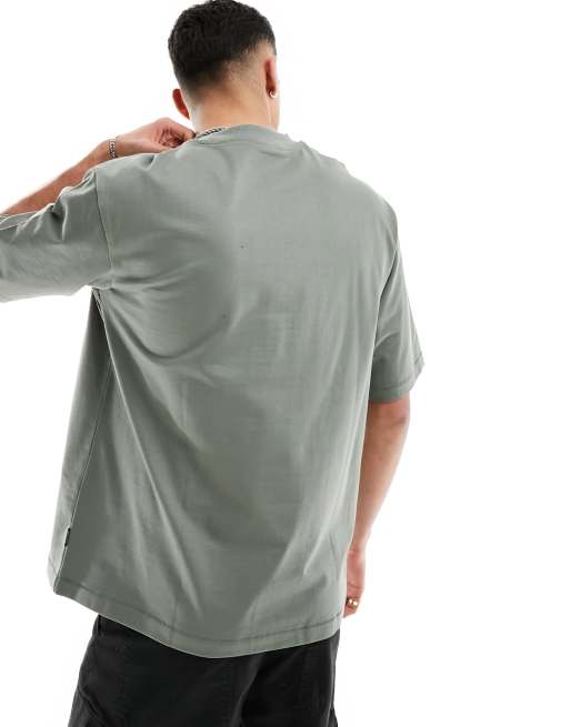 Only & Sons - T-shirt oversize grigio salvia, 4 di 4