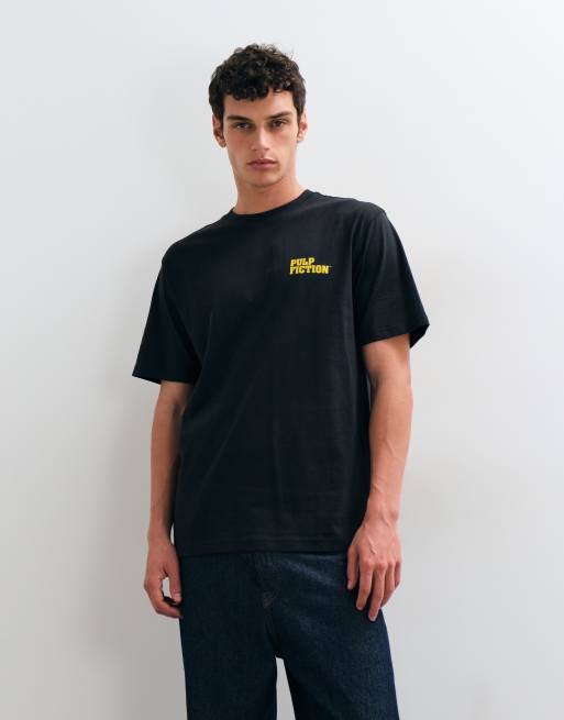 ONLY & SONS T-shirt relaxed fit con stampa posteriore Pulp Fiction nera, 3 di 5
