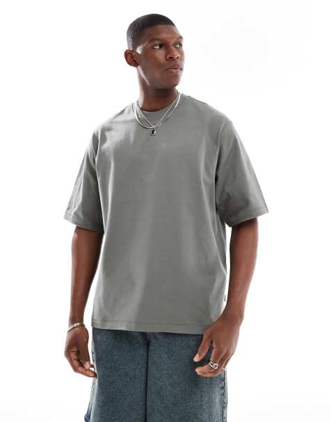 ONLY & SONS - T-shirt super oversize verde salvia scuro - view 1