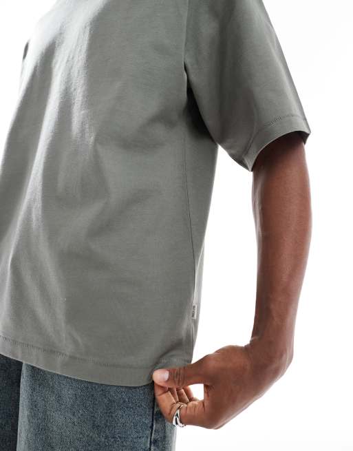 ONLY & SONS - T-shirt super oversize verde salvia scuro, 2 di 4