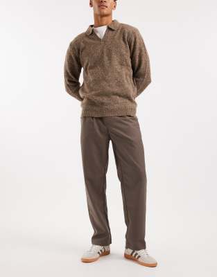 Only & Sons Tailored Pants In Gray