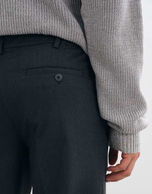 ONLY & SONS tailored tapered pants in dark grey, 4 of 5