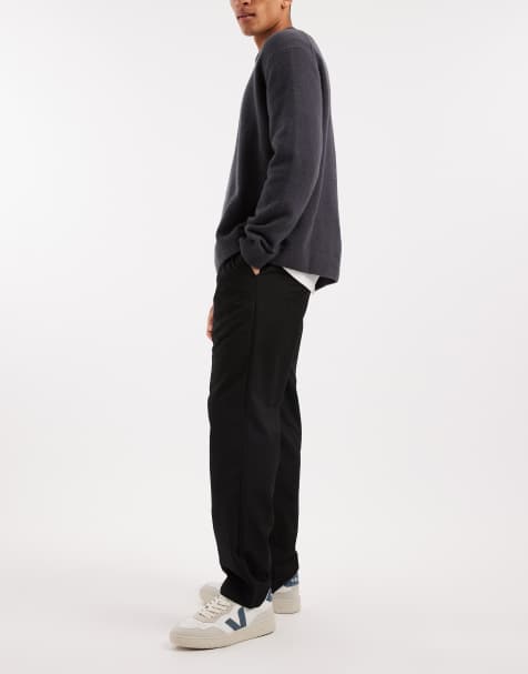 ONLY & SONS tailored trouser in black - view 1