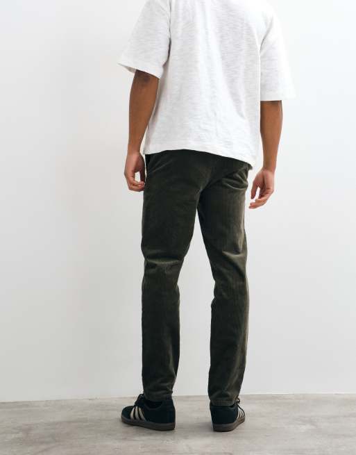 ONLY & SONS tapered cord pant in deep grey, 5 of 5